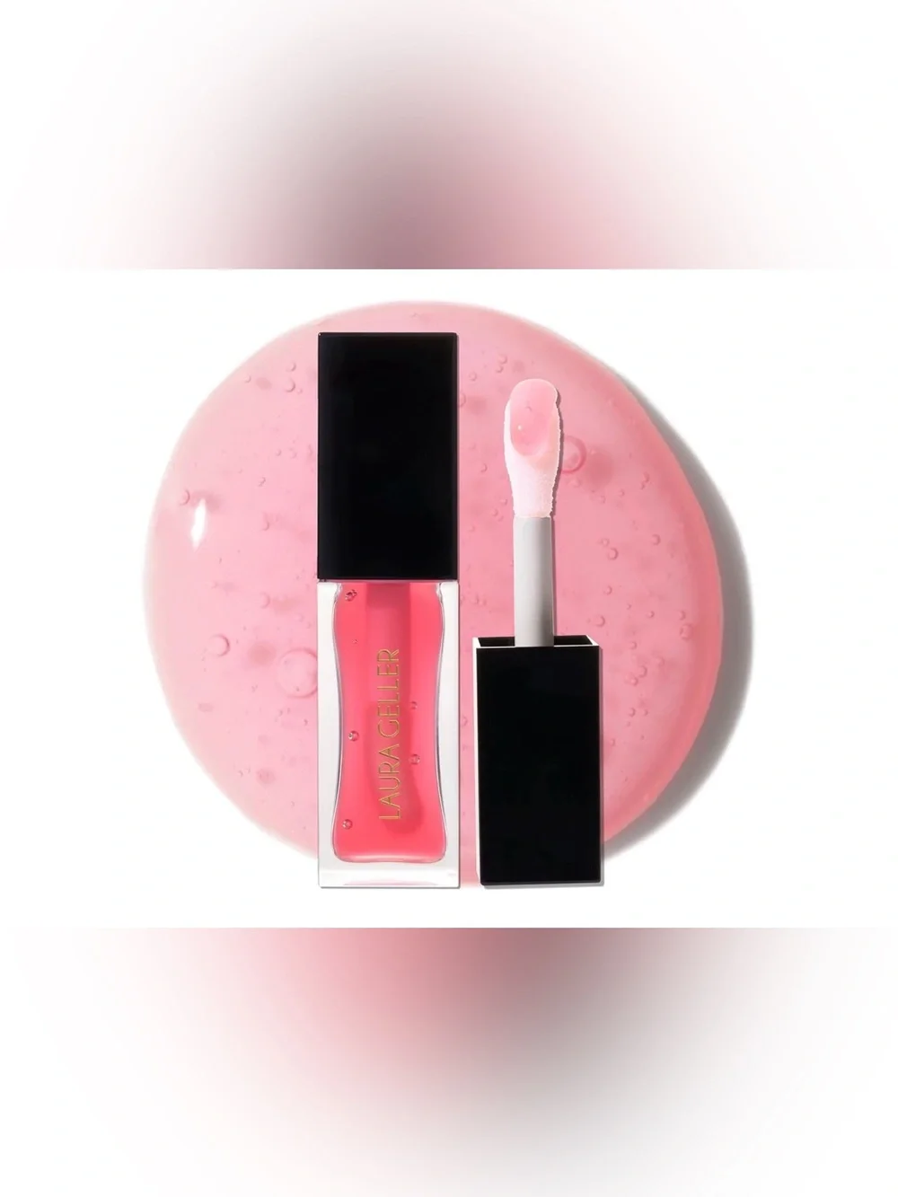 Laura Geller Fine Shine Glossy Lip Oil Sweet Pink 0.25 oz Full Size NIB
